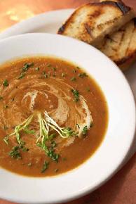 Tasty soups, sandwiches, pizzas, and salads are prepared fresh daily
