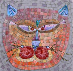 �Cat� Mosaic by Martin Cheek
