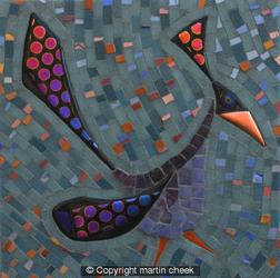 �Crow� Mosaic by Martin Cheek