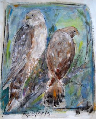 �Kestrels� by Brenda Wrigley Scott