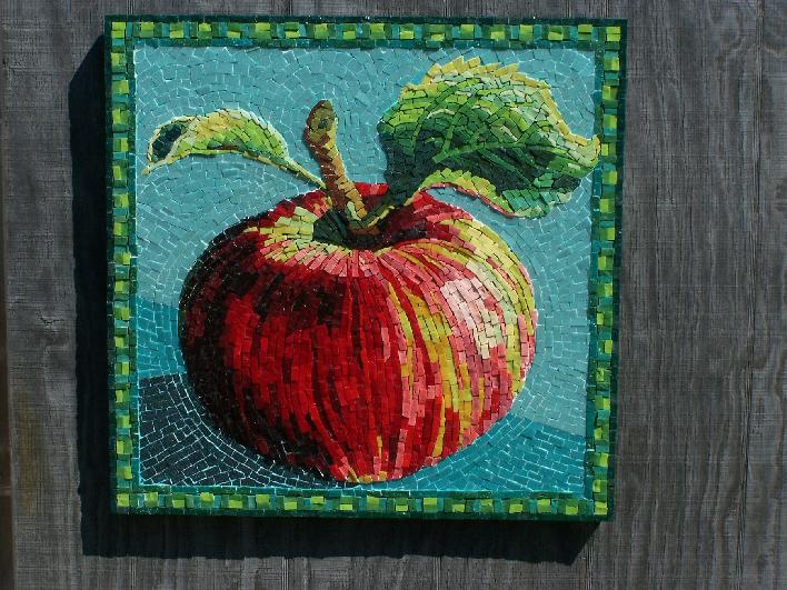 �Cortland Apple� Mosaic by Michelle Eckhart